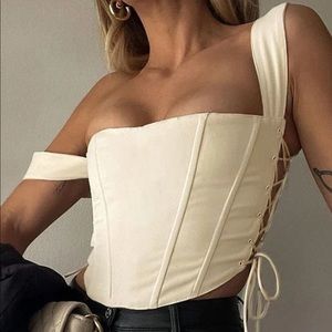 Lace up corset top